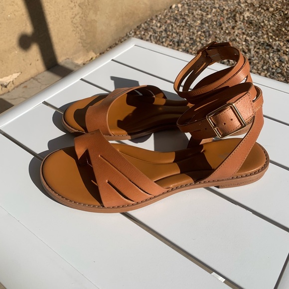 Sarto brown leather sandals size 9.5 M - Picture 3 of 13